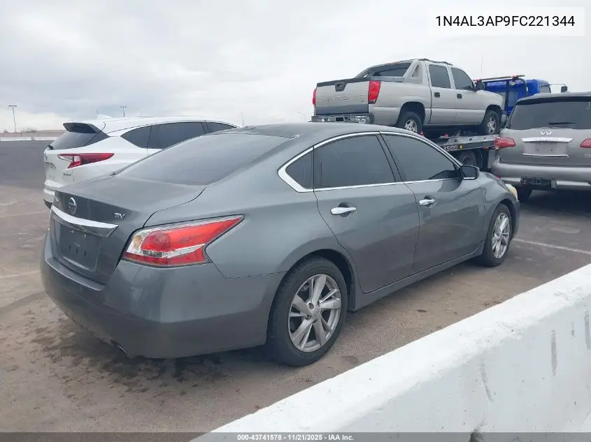 1N4AL3AP9FC221344 2015 Nissan Altima 2.5 Sv