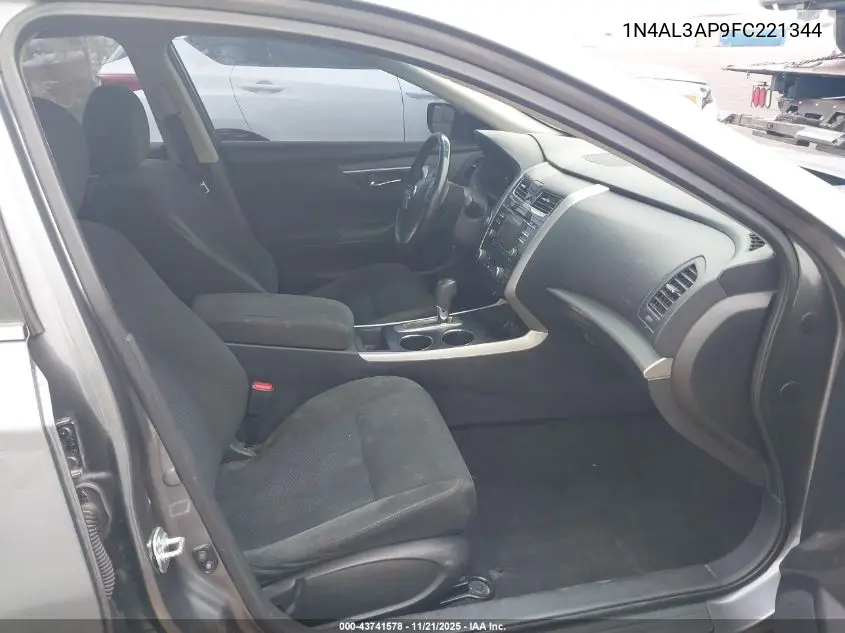 1N4AL3AP9FC221344 2015 Nissan Altima 2.5 Sv