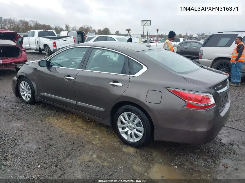 1N4AL3APXFN316371 2015 Nissan Altima 2.5 S