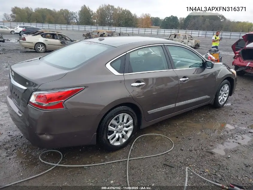 1N4AL3APXFN316371 2015 Nissan Altima 2.5 S