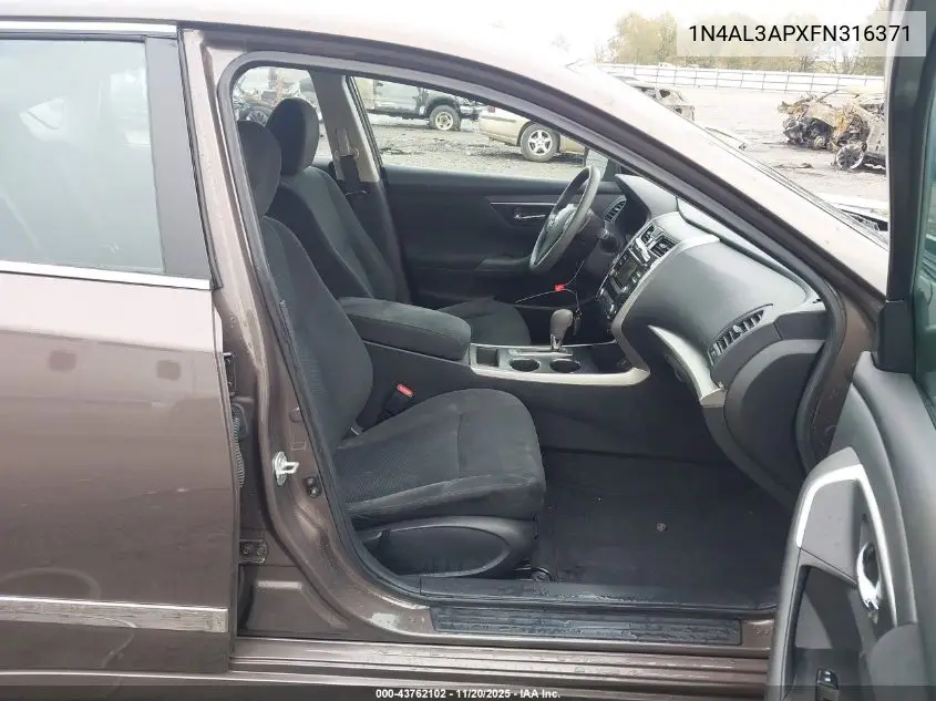 1N4AL3APXFN316371 2015 Nissan Altima 2.5 S