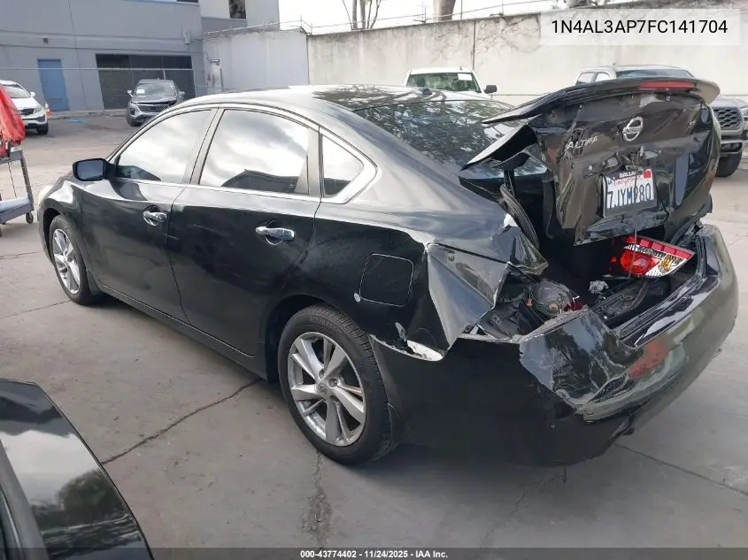 1N4AL3AP7FC141704 2015 Nissan Altima 2.5 Sv