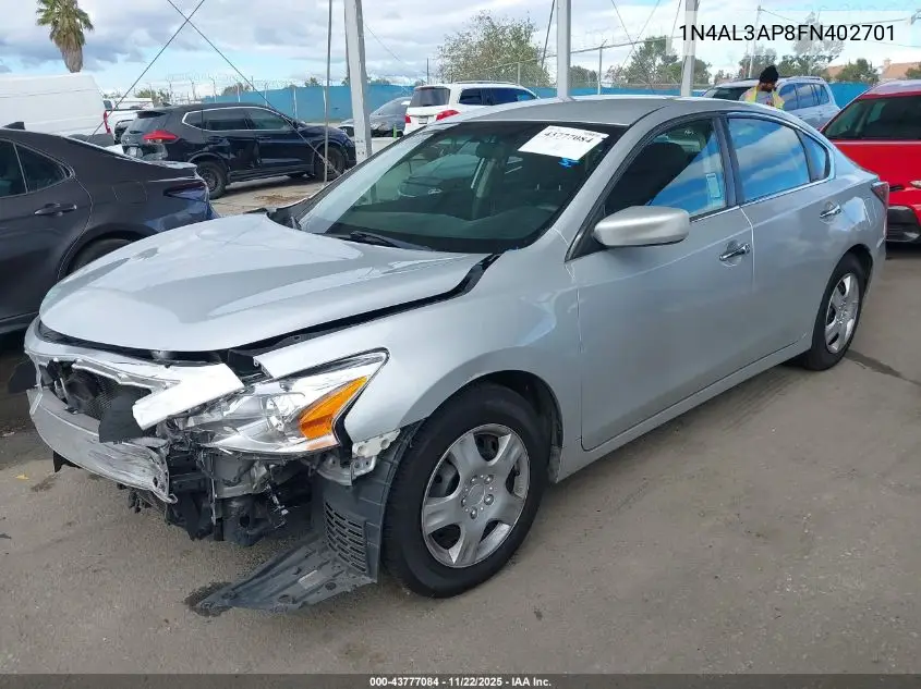 1N4AL3AP8FN402701 2015 Nissan Altima 2.5 S