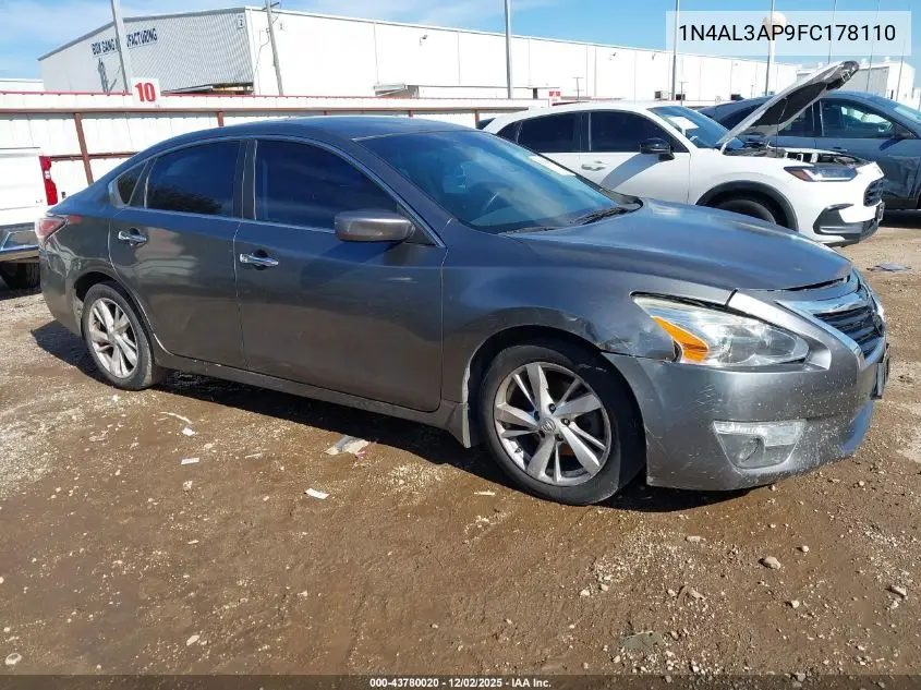 1N4AL3AP9FC178110 2015 Nissan Altima 2.5 Sv