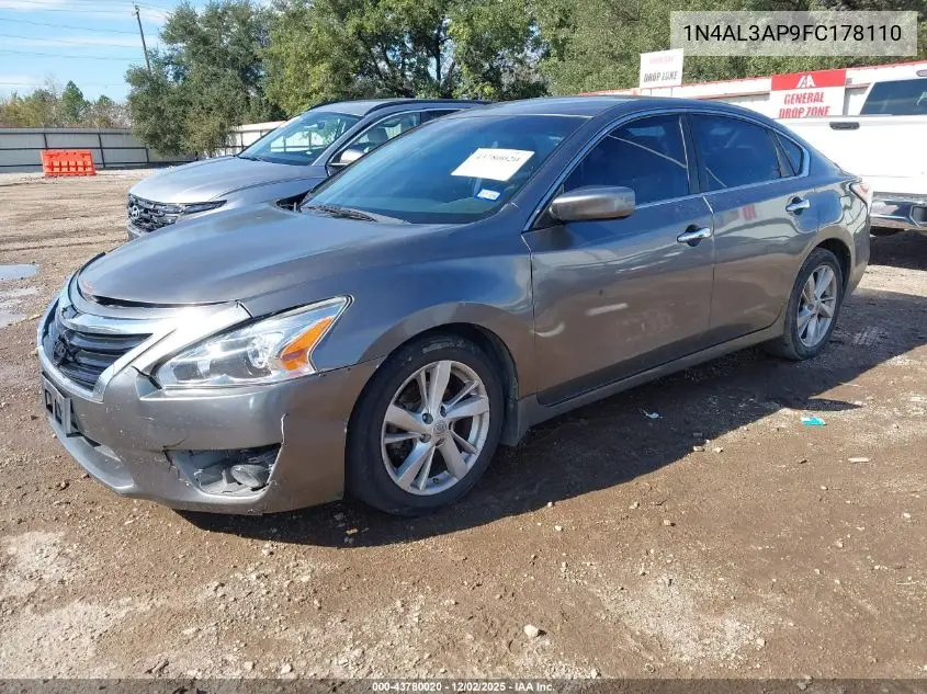 1N4AL3AP9FC178110 2015 Nissan Altima 2.5 Sv