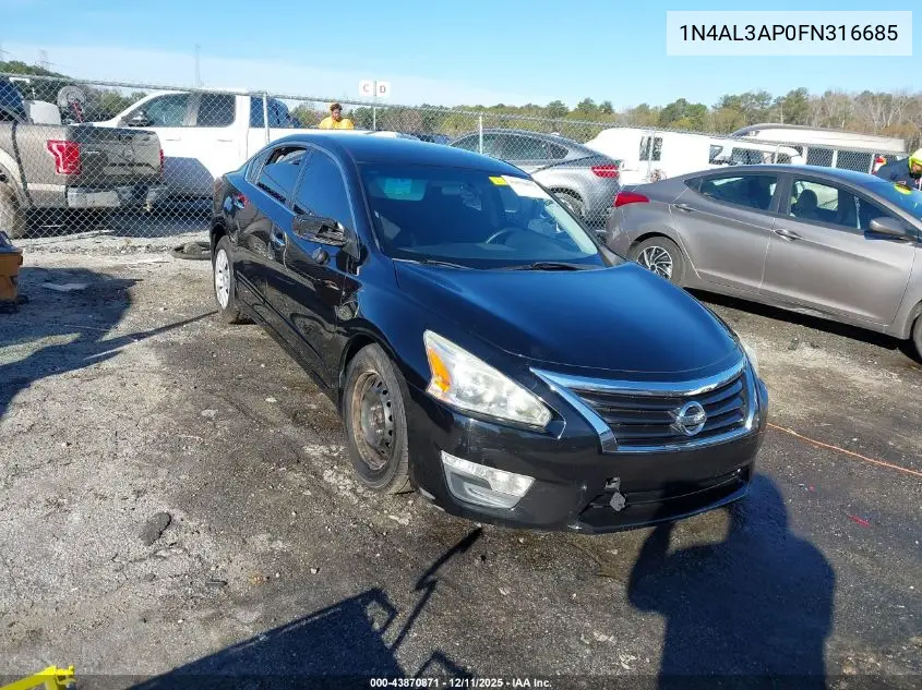 1N4AL3AP0FN316685 2015 Nissan Altima 2.5 S