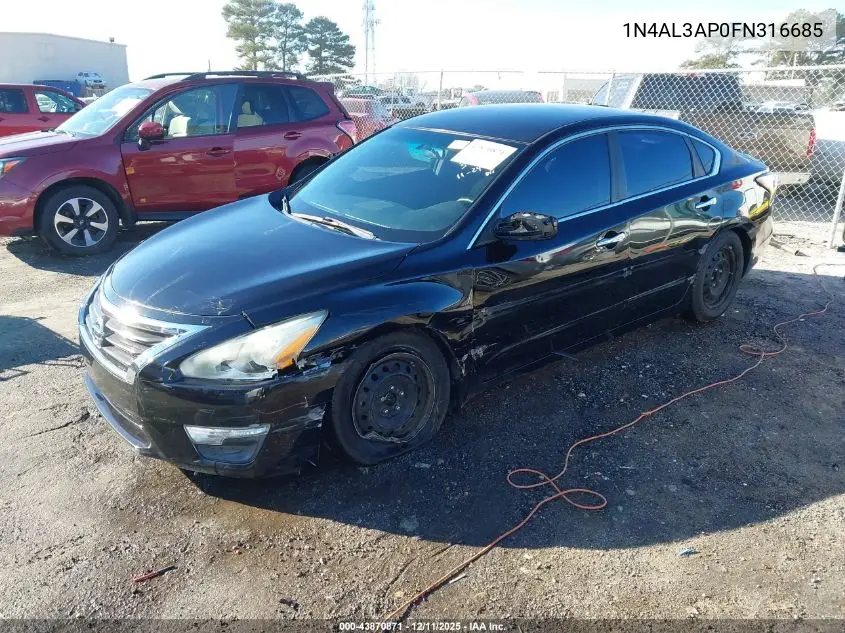 1N4AL3AP0FN316685 2015 Nissan Altima 2.5 S