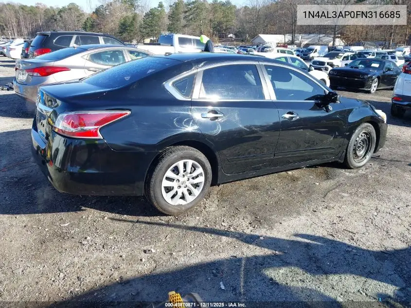 1N4AL3AP0FN316685 2015 Nissan Altima 2.5 S
