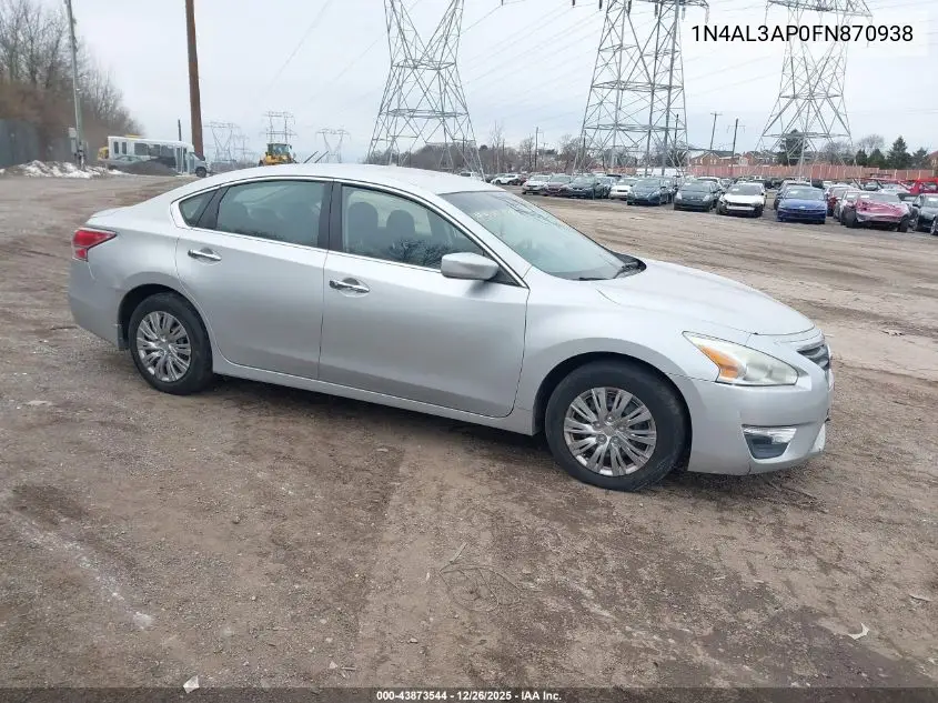 1N4AL3AP0FN870938 2015 Nissan Altima 2.5/2.5 S/2.5 Sl/2.5 Sv
