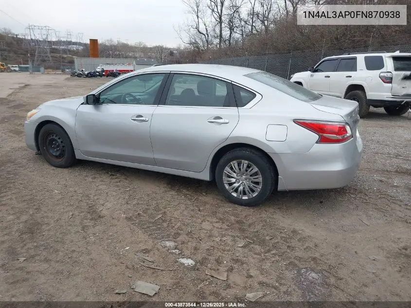 1N4AL3AP0FN870938 2015 Nissan Altima 2.5/2.5 S/2.5 Sl/2.5 Sv