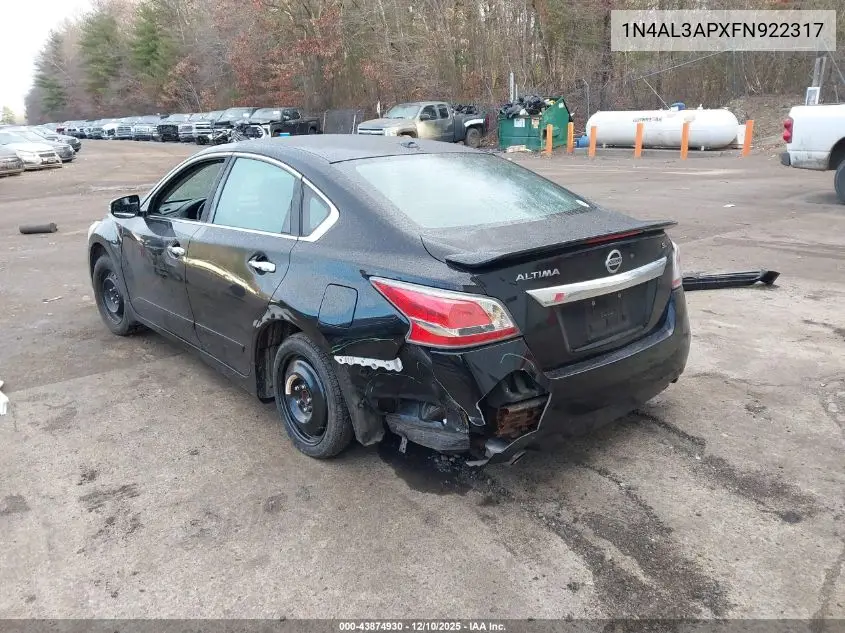 1N4AL3APXFN922317 2015 Nissan Altima 2.5 Sl