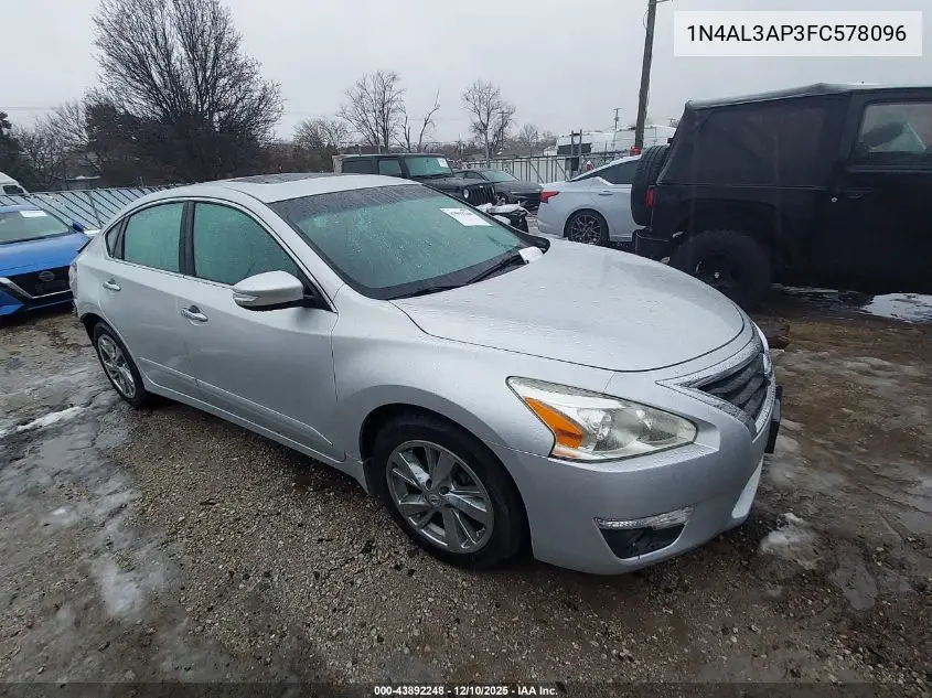 1N4AL3AP3FC578096 2015 Nissan Altima 2.5 Sv