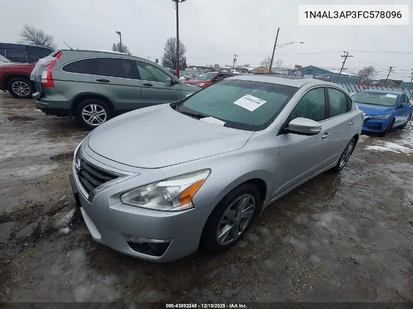 1N4AL3AP3FC578096 2015 Nissan Altima 2.5 Sv