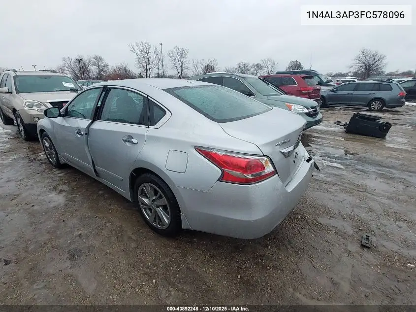 1N4AL3AP3FC578096 2015 Nissan Altima 2.5 Sv