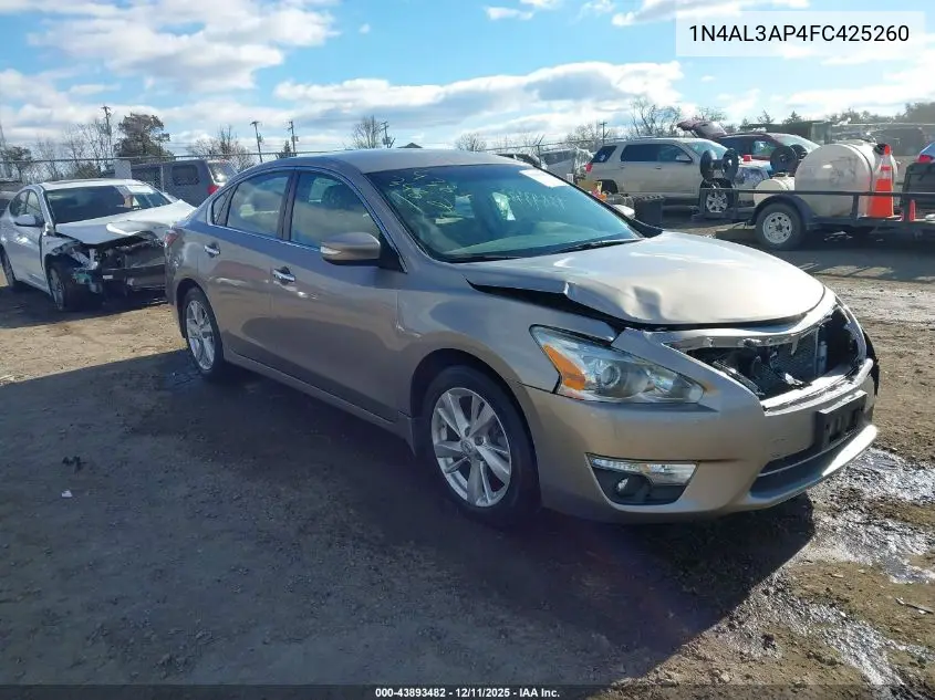 1N4AL3AP4FC425260 2015 Nissan Altima 2.5 Sl
