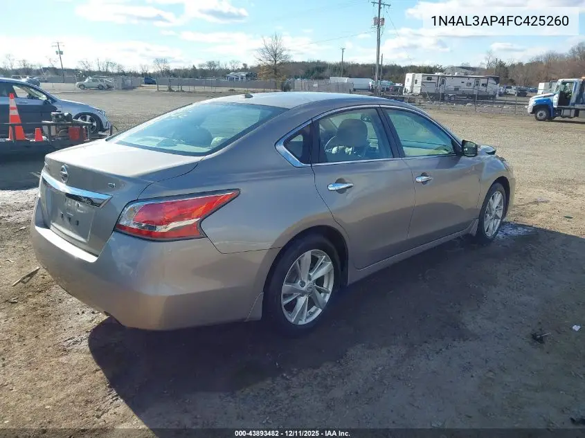 1N4AL3AP4FC425260 2015 Nissan Altima 2.5 Sl