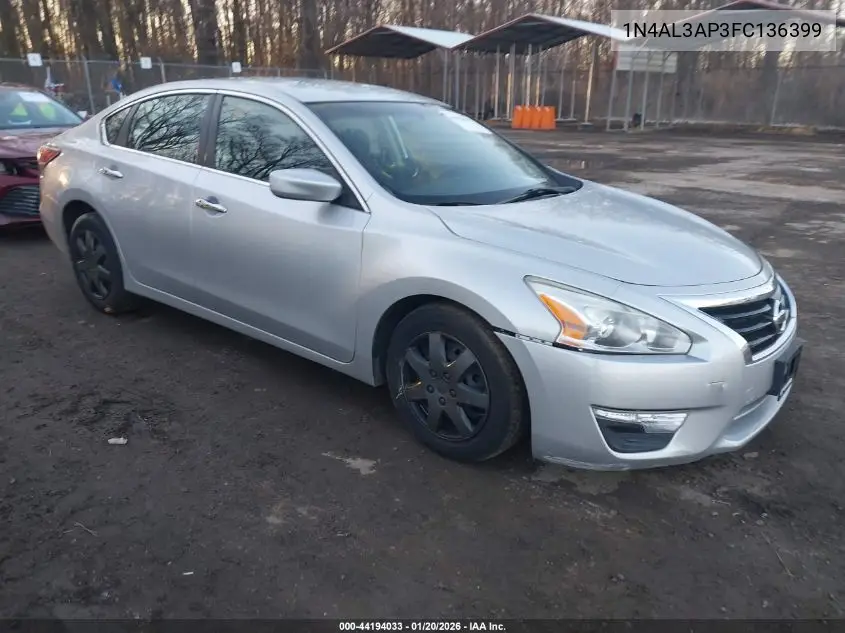 1N4AL3AP3FC136399 2015 Nissan Altima 2.5 S