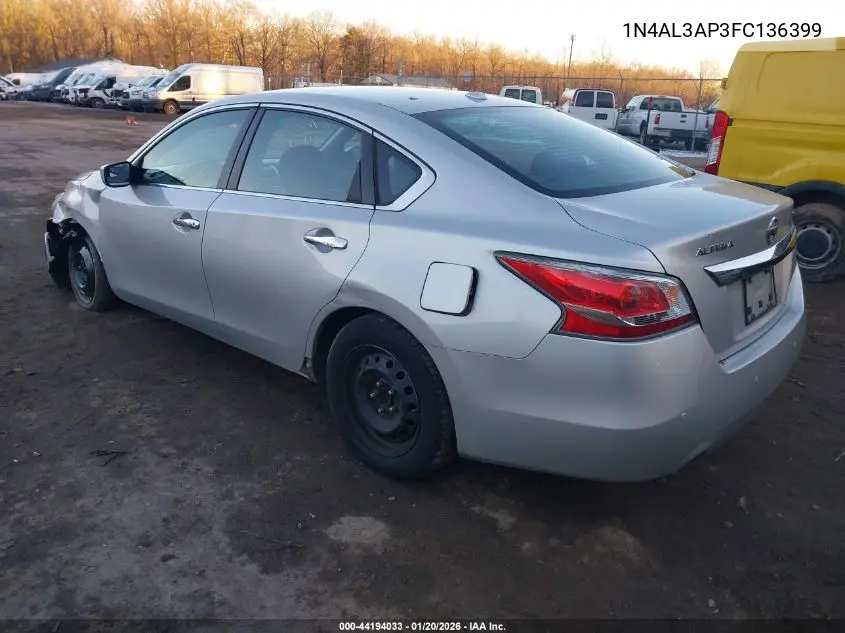 1N4AL3AP3FC136399 2015 Nissan Altima 2.5 S