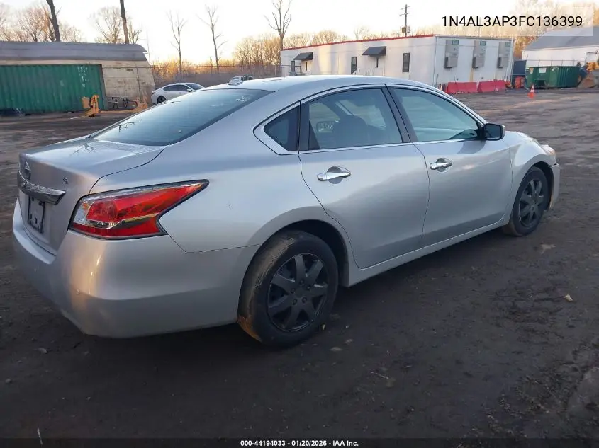1N4AL3AP3FC136399 2015 Nissan Altima 2.5 S
