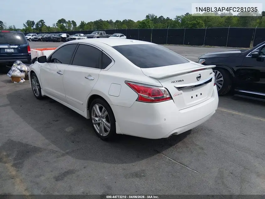1N4BL3AP4FC281035 2015 Nissan Altima 3.5 Sl