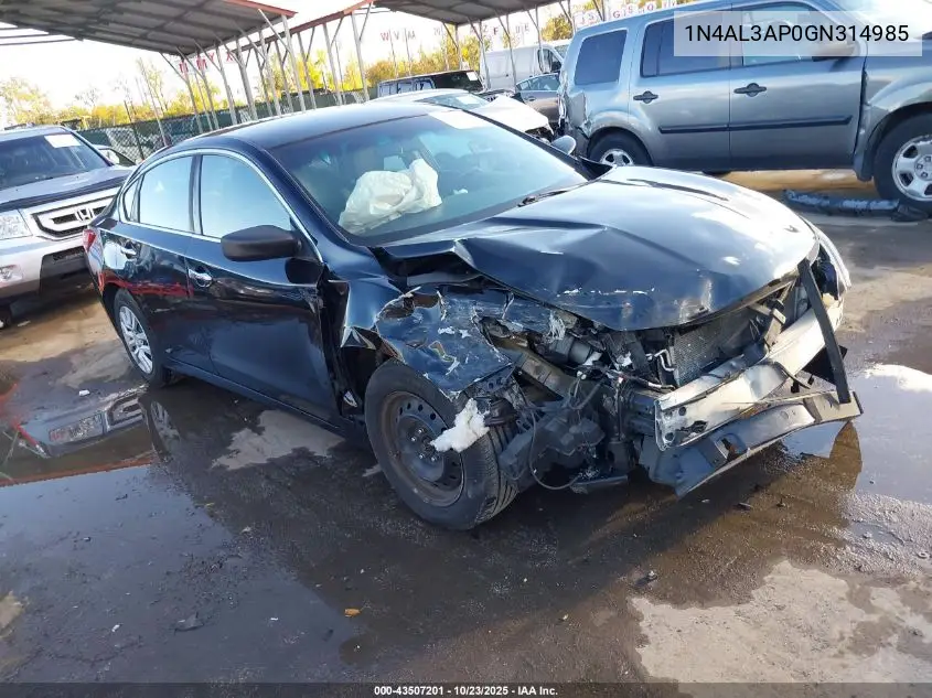 1N4AL3AP0GN314985 2016 Nissan Altima 2.5/2.5 S/2.5 Sl/2.5 Sr/2.5 Sv