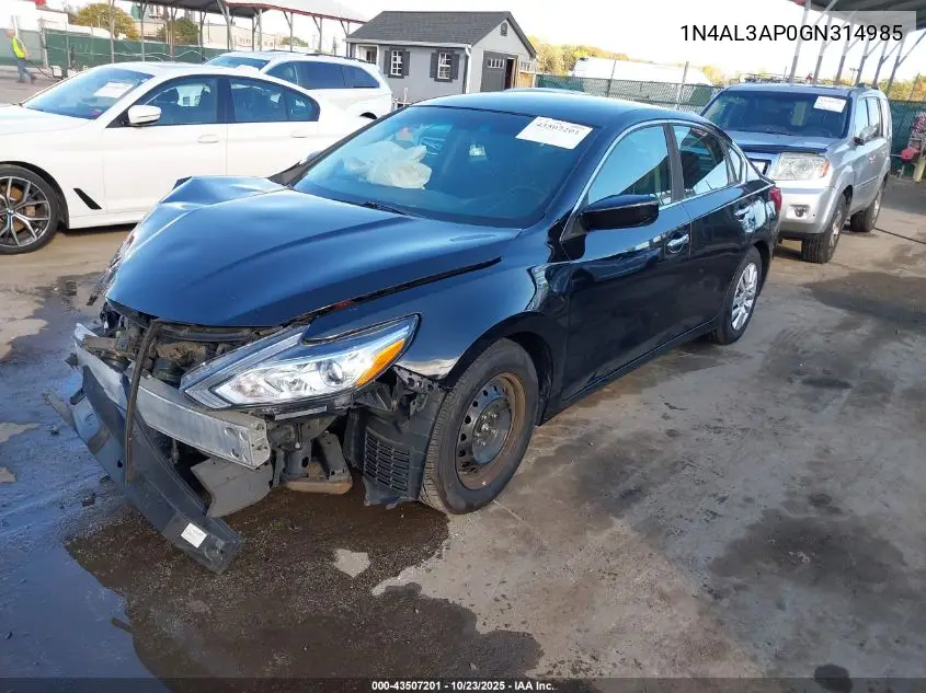 1N4AL3AP0GN314985 2016 Nissan Altima 2.5/2.5 S/2.5 Sl/2.5 Sr/2.5 Sv