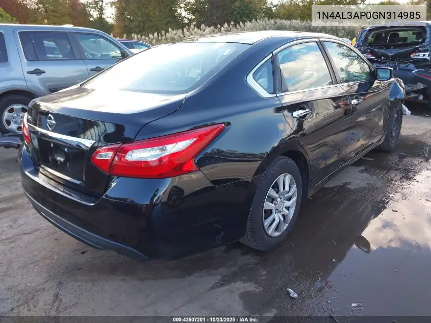 1N4AL3AP0GN314985 2016 Nissan Altima 2.5/2.5 S/2.5 Sl/2.5 Sr/2.5 Sv