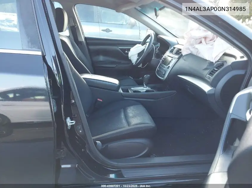 1N4AL3AP0GN314985 2016 Nissan Altima 2.5/2.5 S/2.5 Sl/2.5 Sr/2.5 Sv