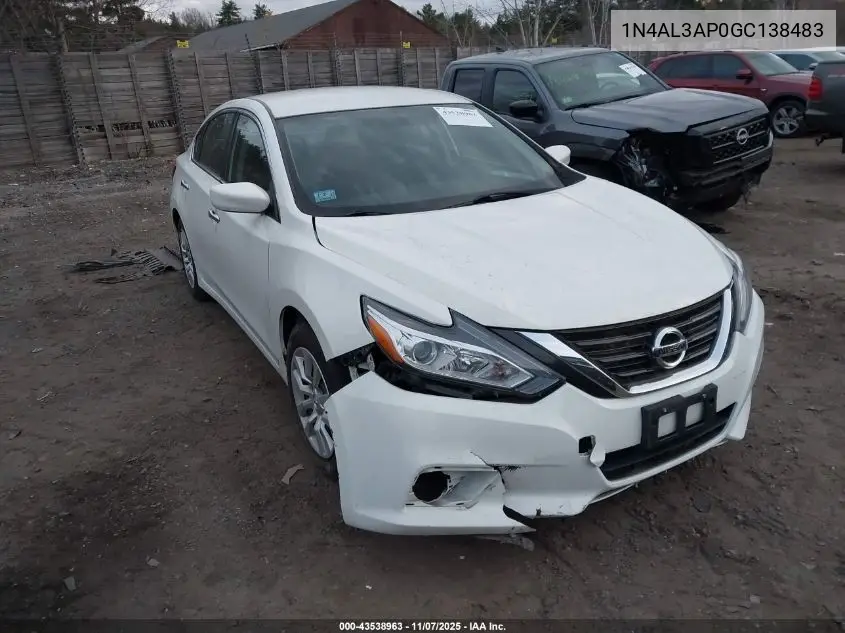 1N4AL3AP0GC138483 2016 Nissan Altima 2.5/2.5 S/2.5 Sl/2.5 Sr/2.5 Sv
