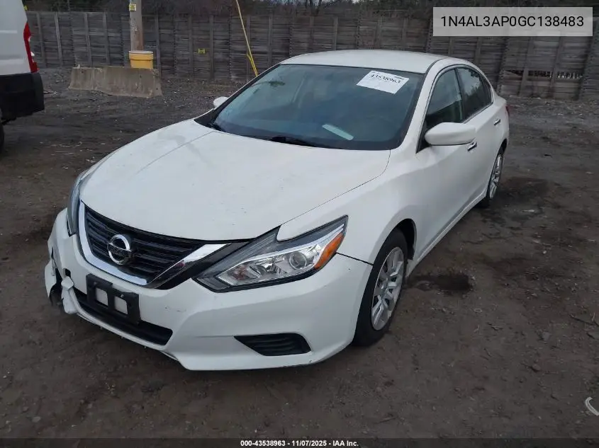 1N4AL3AP0GC138483 2016 Nissan Altima 2.5/2.5 S/2.5 Sl/2.5 Sr/2.5 Sv