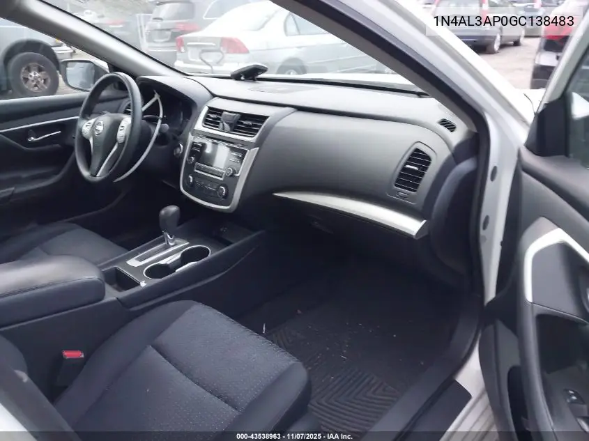 1N4AL3AP0GC138483 2016 Nissan Altima 2.5/2.5 S/2.5 Sl/2.5 Sr/2.5 Sv