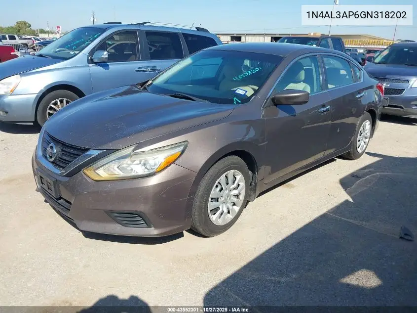 1N4AL3AP6GN318202 2016 Nissan Altima 2.5 S