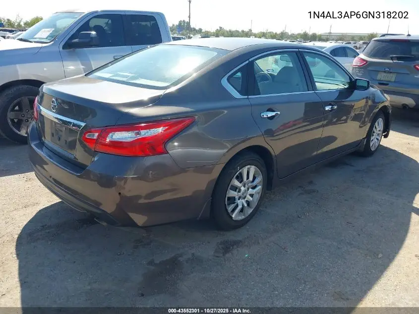 1N4AL3AP6GN318202 2016 Nissan Altima 2.5 S