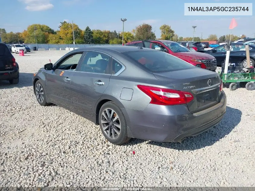 1N4AL3AP5GC235744 2016 Nissan Altima 2.5 Sv