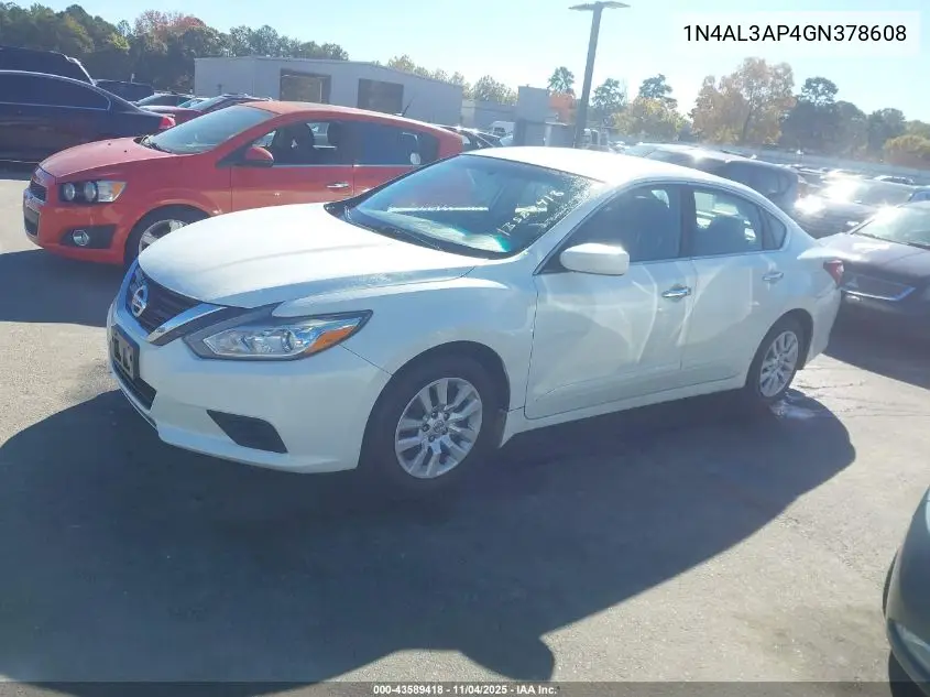 1N4AL3AP4GN378608 2016 Nissan Altima 2.5 S