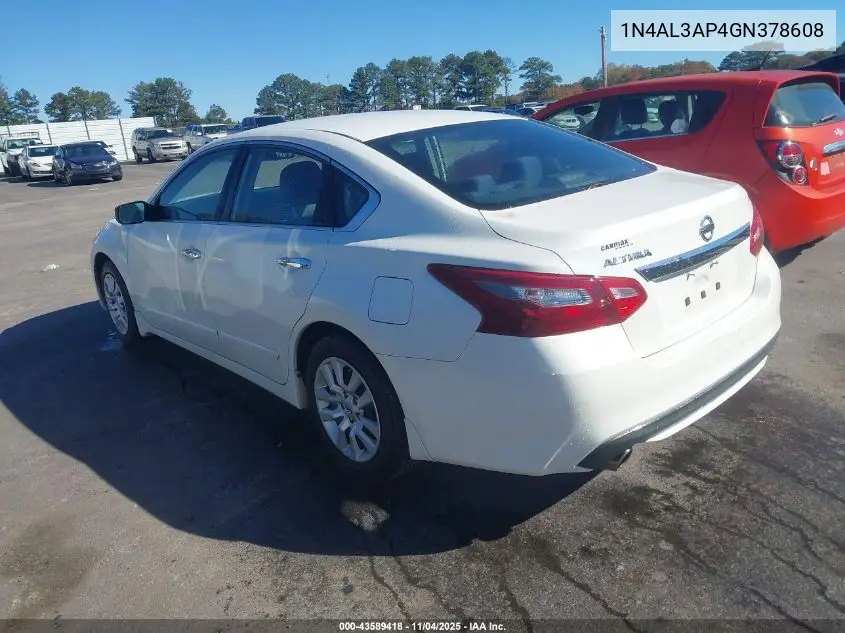 1N4AL3AP4GN378608 2016 Nissan Altima 2.5 S