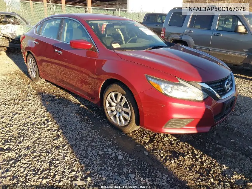 1N4AL3AP5GC167378 2016 Nissan Altima 2.5/2.5 S/2.5 Sl/2.5 Sr/2.5 Sv