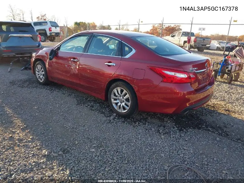 1N4AL3AP5GC167378 2016 Nissan Altima 2.5/2.5 S/2.5 Sl/2.5 Sr/2.5 Sv