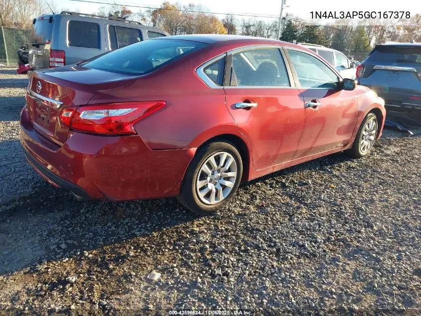 1N4AL3AP5GC167378 2016 Nissan Altima 2.5/2.5 S/2.5 Sl/2.5 Sr/2.5 Sv