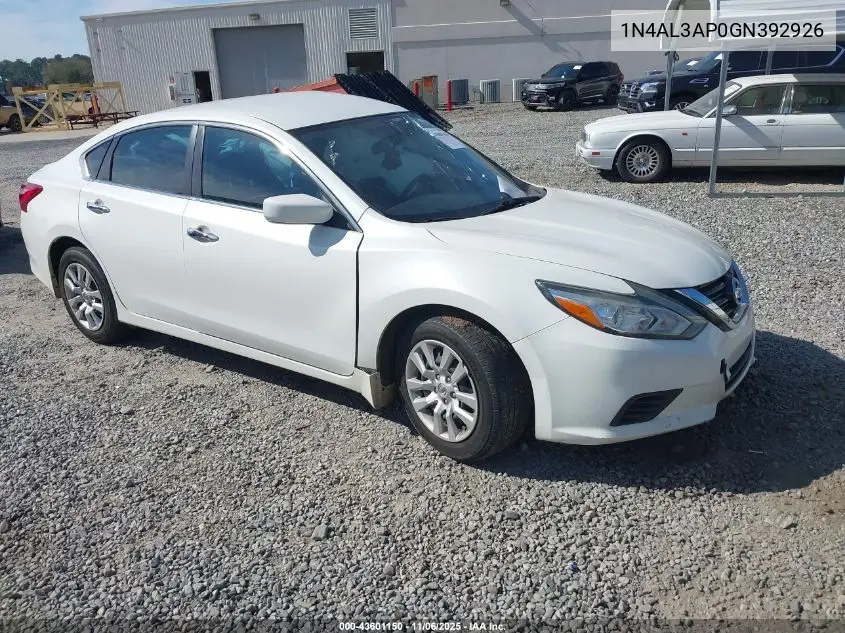 1N4AL3AP0GN392926 2016 Nissan Altima 2.5 S
