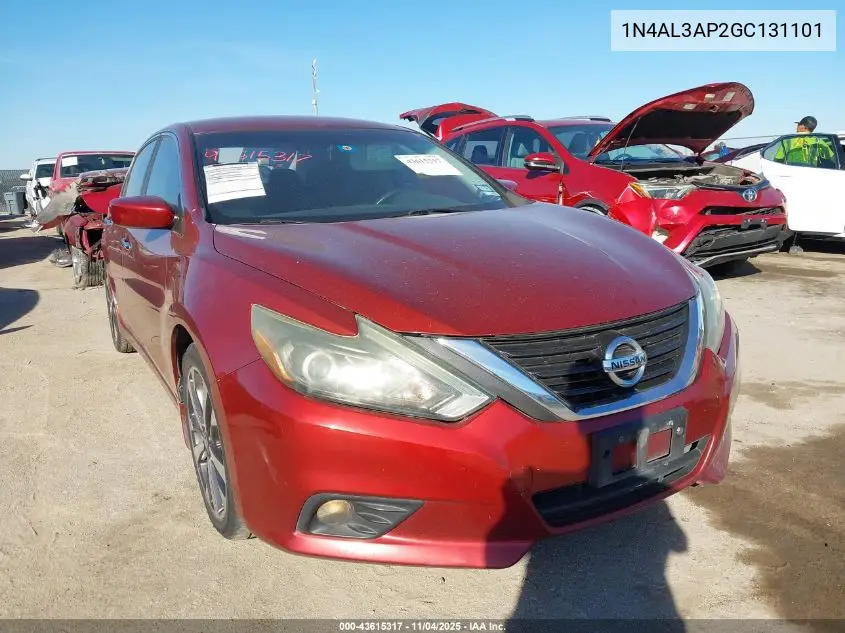 1N4AL3AP2GC131101 2016 Nissan Altima 2.5 Sr