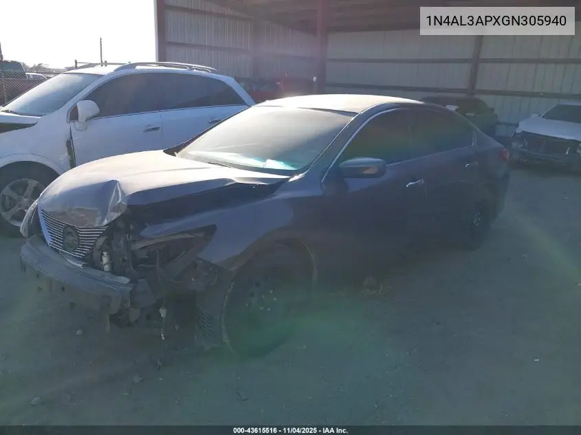 1N4AL3APXGN305940 2016 Nissan Altima 2.5/2.5 S/2.5 Sl/2.5 Sr/2.5 Sv