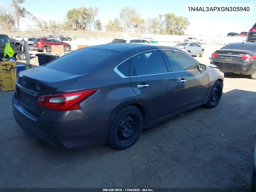 1N4AL3APXGN305940 2016 Nissan Altima 2.5/2.5 S/2.5 Sl/2.5 Sr/2.5 Sv