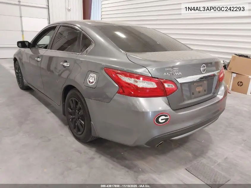 1N4AL3AP0GC242293 2016 Nissan Altima 2.5 S