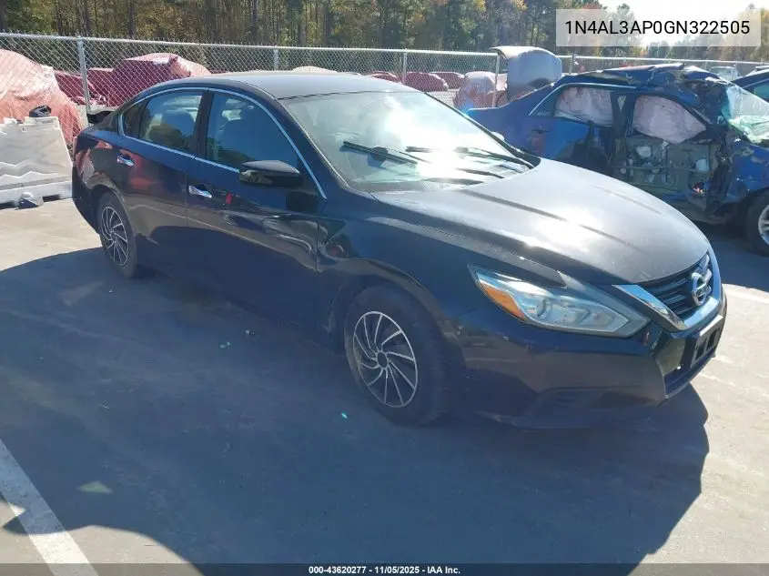 1N4AL3AP0GN322505 2016 Nissan Altima 2.5/2.5 S/2.5 Sl/2.5 Sr/2.5 Sv