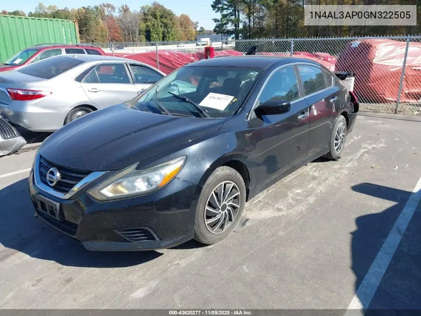 1N4AL3AP0GN322505 2016 Nissan Altima 2.5/2.5 S/2.5 Sl/2.5 Sr/2.5 Sv
