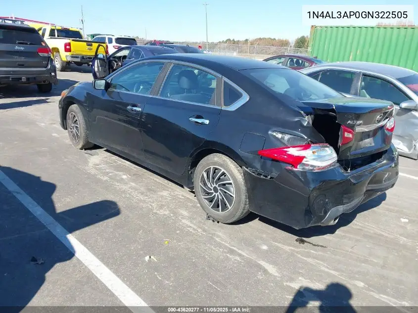 1N4AL3AP0GN322505 2016 Nissan Altima 2.5/2.5 S/2.5 Sl/2.5 Sr/2.5 Sv