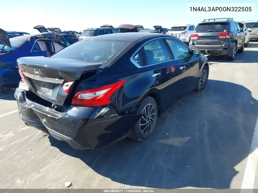 1N4AL3AP0GN322505 2016 Nissan Altima 2.5/2.5 S/2.5 Sl/2.5 Sr/2.5 Sv