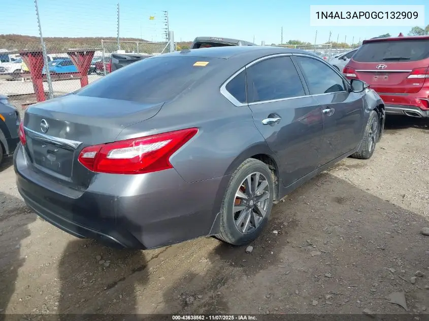 1N4AL3AP0GC132909 2016 Nissan Altima 2.5 Sv