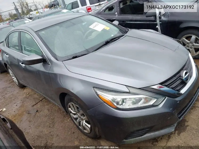 1N4AL3APXGC173192 2016 Nissan Altima 2.5/2.5 S/2.5 Sl/2.5 Sr/2.5 Sv